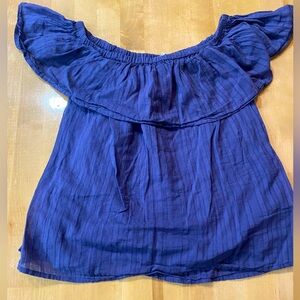 Lucky brand off the shoulder blouse xs